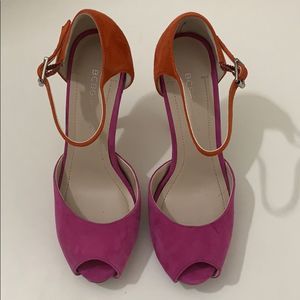 BCBG Generation pink/orange heels